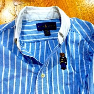 Ralph Lauren Bear button-down shirt.